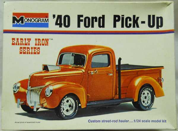 Monogram 1/24 1940 Ford Pickup Street Rod Early Iron Series, 8282-0270 plastic model kit
